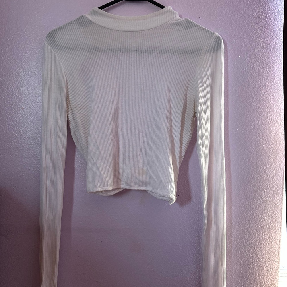 Alo White Long Sleeve Women's Top